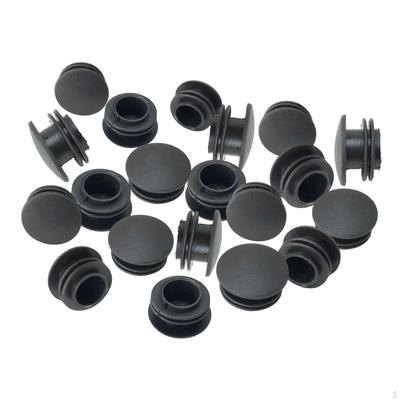 20 Piezas Tapón de Extremo de Tubo Tapones de Inserción para Mesa Silla Fáciles de Usar Tubo de 25 mm Tapón de Acabado para Muebles para