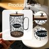 Coffee Capsule Holder Organizer with Wooden Base, Large Capacity, Iron Basket for