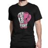 Fight Is Our Fight Breast Cancers T-Shirt Summer Fashion T Shirts Men's Pure Cotton Breathable Clothes Short Sleeves Vintage Top