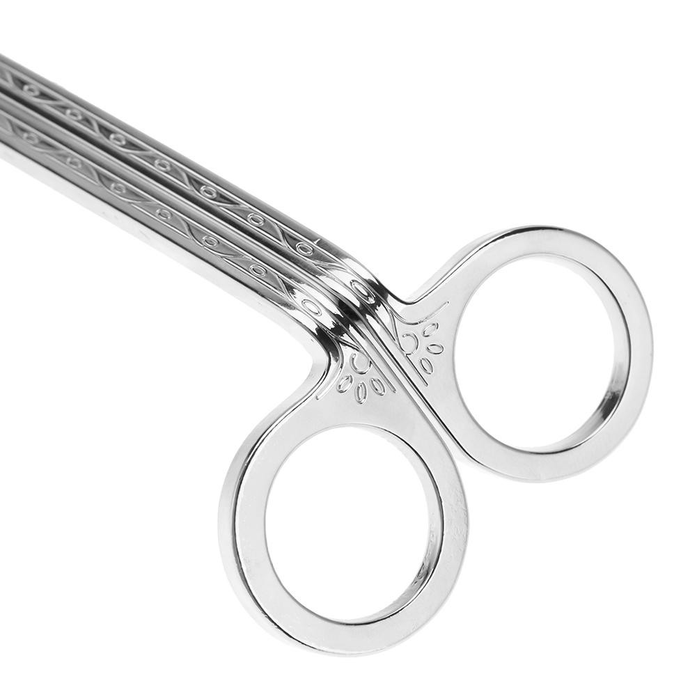 Semicircular Plating Stainless Steel Candle Heart Clip Wick Trimmer Scissors Tool(black)