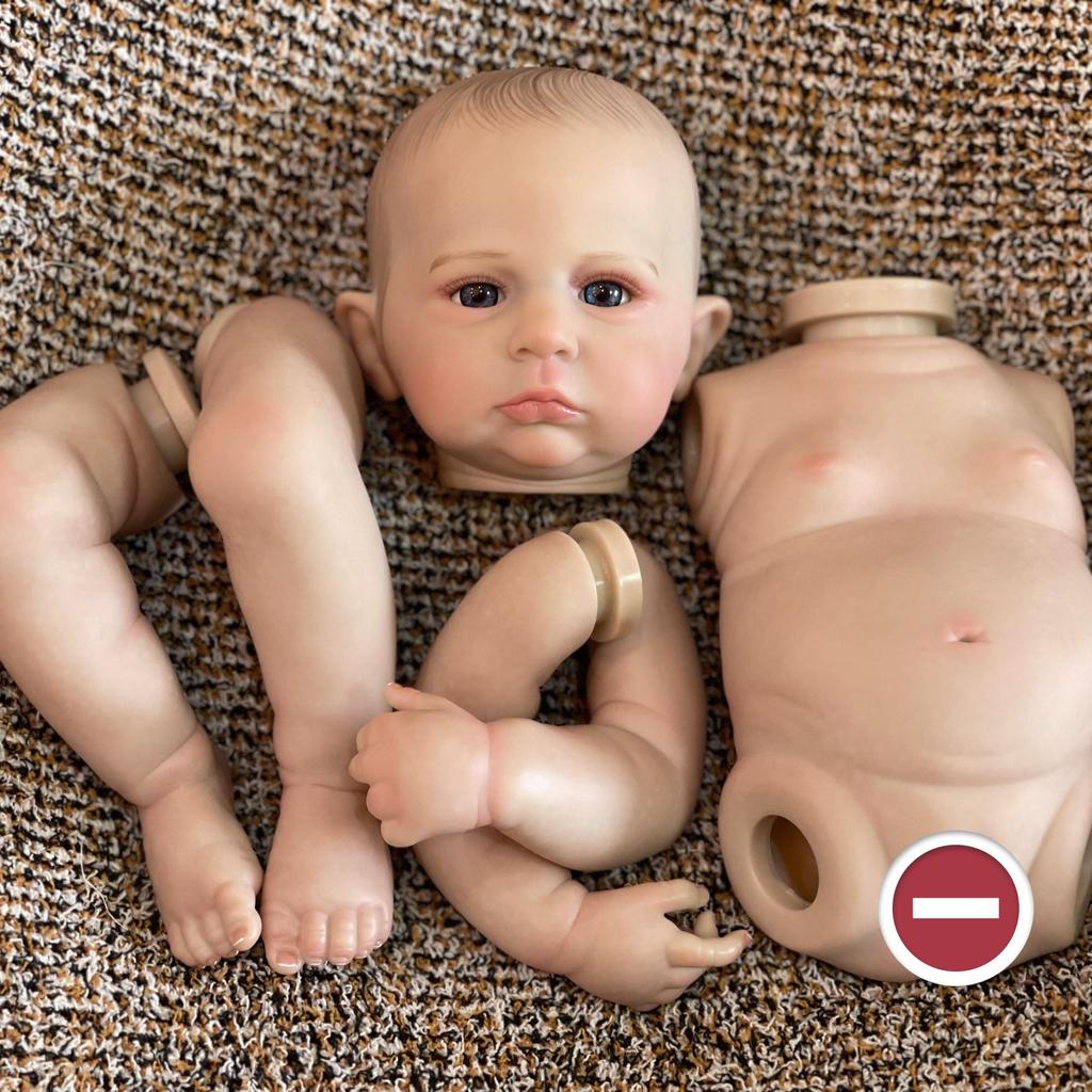 18-20palcový Cameron Reborn chlapec a dívka Celotělový měkký vinyl s 3D malovanými žilkami Viditelné realistické skutečné znovuzrozené panenky a sady nenabarvených panenek