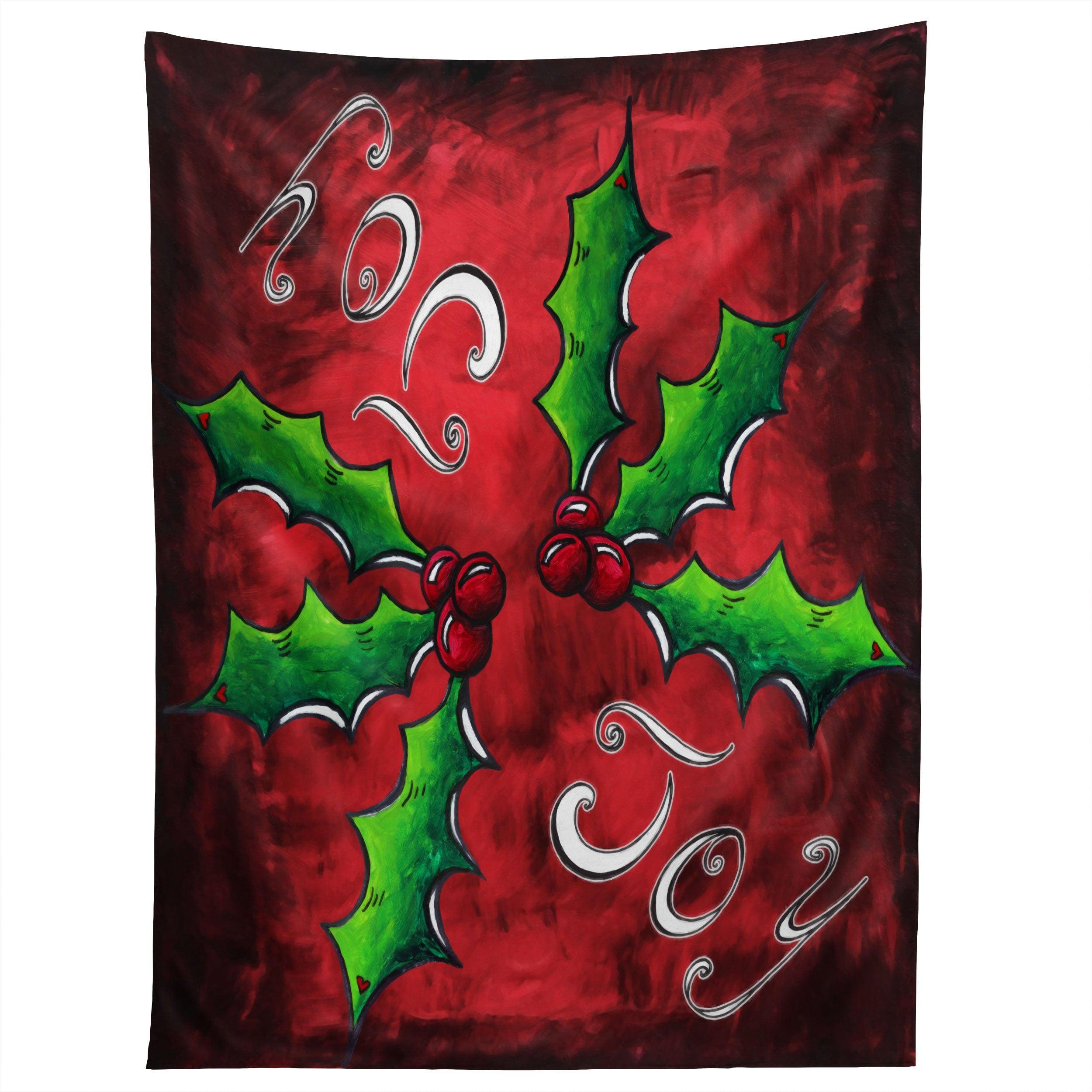 MISTLETOE JOY tapestry 75x100