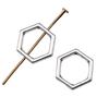 Openwork Beads Mini Hole Geometric Frames For Minimalist Jewelry Components
