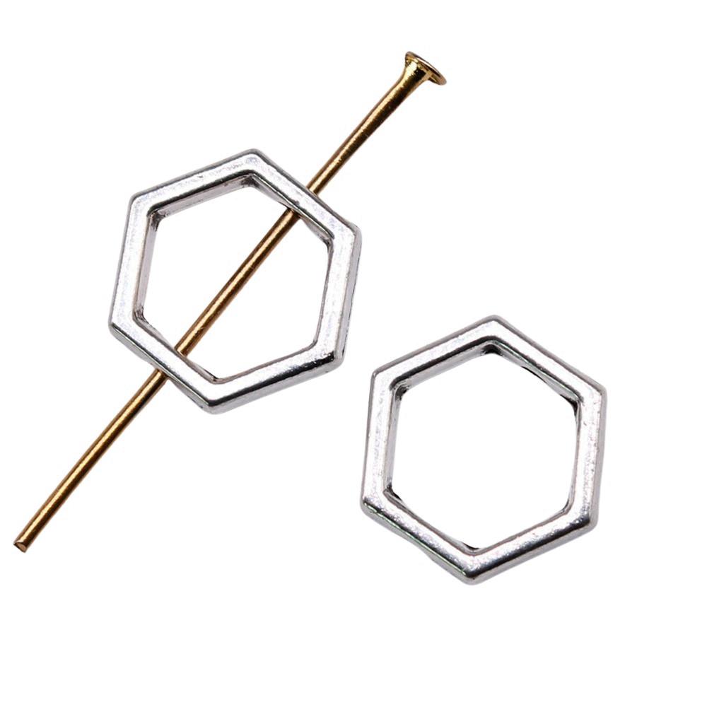 Openwork Beads Mini Hole Geometric Frames For Minimalist Jewelry Components