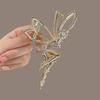Metal Hair Claw Clip for Shiny Rhinestone Crystal Little Angel Headwear Hairpin Girl Ponytail Claws Clips Elf Hairs Accessories
