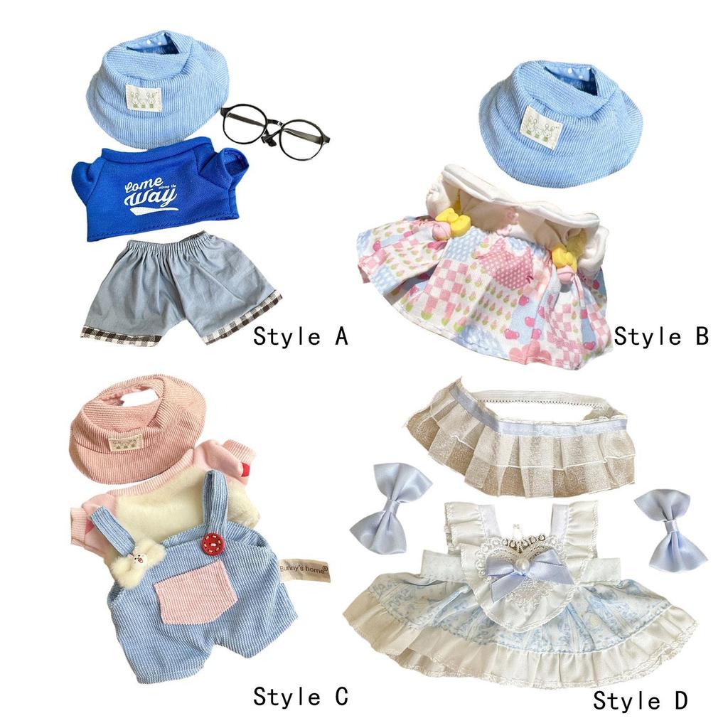 15cm Doll Clothes,Doll Pants Outifits Costumes,Girls Gift,Casual Wear Girl Doll Clothes,Cute Doll Clothes Suit for Doll Kids