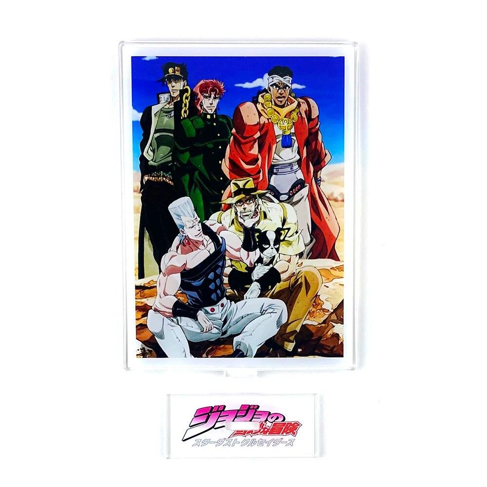 JoJo No Bizarre Adventure Jotaro Kakyoin Polnareff Joseph Avdol Iggy Acrylic Stand Standee Toy Figure