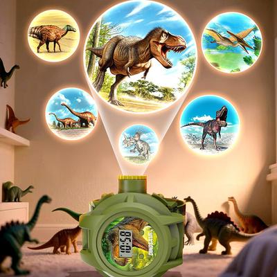 Kinder Dinosaurier Uhr Silikon Verstellbar Spielzeug Digitalanzeige Kinderuhr Für Jungen Mädchen Geburtstag Weihnachten Feiertag Zuhause