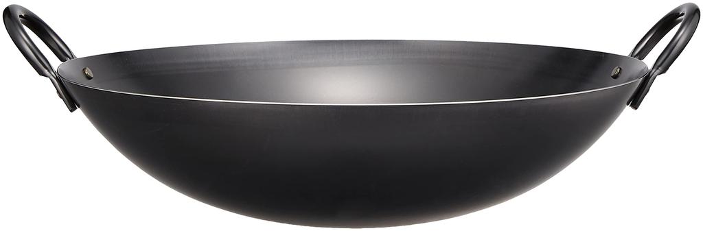Endo Shoji Commercial Wok 39cm tepané železo Vyrobeno v Japonsku ATY03039
