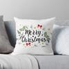 Merry Christmas Decoration Home Pillowcase Cushion Cover Autumn 45X45Cm Red Living Room Sofa Bed Pillowcase