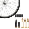 Bicycle Valve Adapter Set Portable  Schrader Valve Adapter Nozzle Inflation Kit for Sports Balls Bikes Inflatable Device