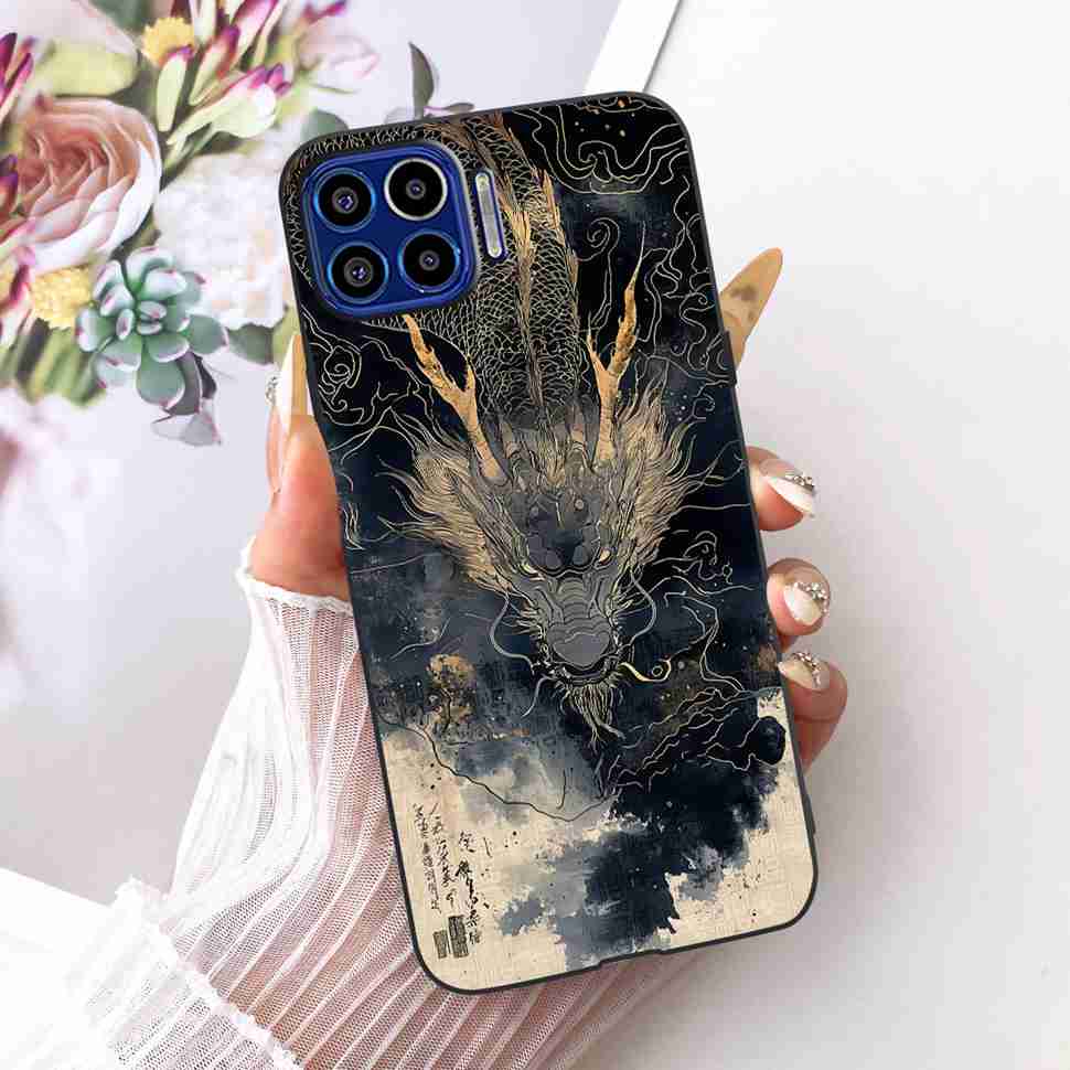 Für Motorola One 5G 6,7" Hülle Neueste Beliebte Drucke Silikon TPU Schwarze Abdeckung Für Motorola One MOTO ONE 5G Handyhüllen Bumper