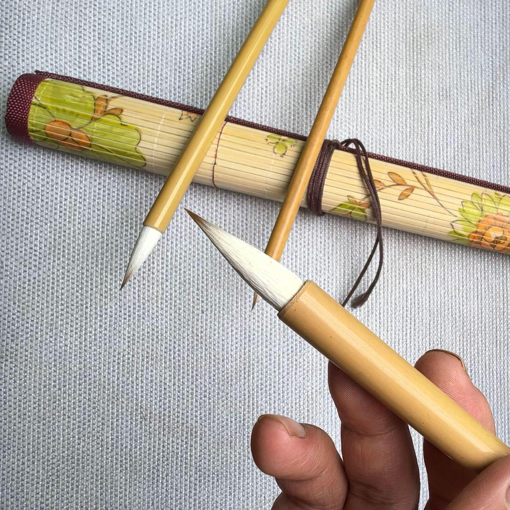 Pinselset für kleine Schrift: Antike Technik, Exquisite Handwerkskunst, Vier Schätze des Studiums, Perfektes Kulturelles Geschenk, Kalligraphie-Essential.