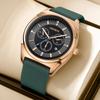 Ladies Watch Fashion Waterproof Silicone Strap Calendar Quartz Watch