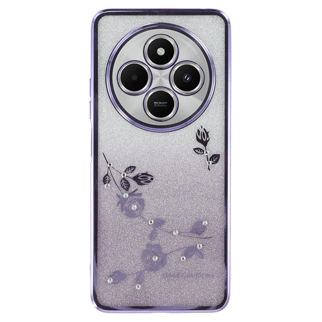 KADEM For Xiaomi Poco C75 4G/Redmi 14R 5G/14C 4G Case Flower TPU Flexible Gradient Phone Cover