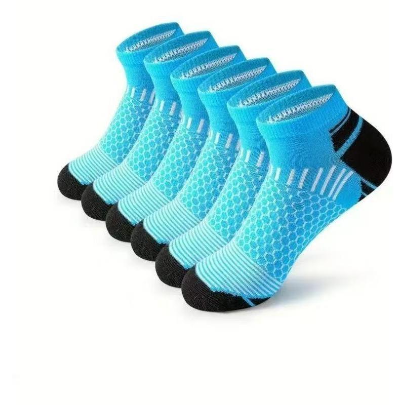 5/10 Pairs Various Sports Socks for Men Running Basketball Outdoor Socks Men's Spring Summer Breathable Sweat Wicking Short Socks Boat Socks