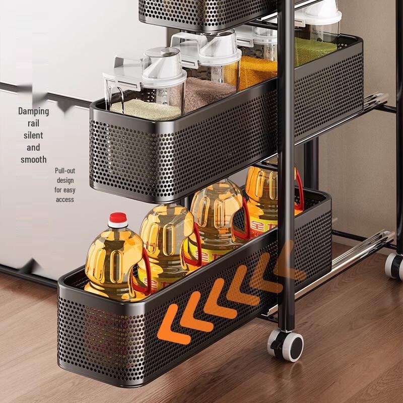 Muya Slim Rolling Kitchen Storage Cart