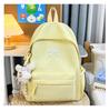 Schoolbag Japanese Ins Solid Color Simple Small Backpack, High Value Campus Light Junior High School Student Schoolbag Commuting Backpack