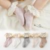 Baby Socks Spring Andautumn Styles Children's Socks Lace Socks Class A Cotton Mid-calf Socks Girls' Short Socks Infants and Toddlers 0-5 Years Old