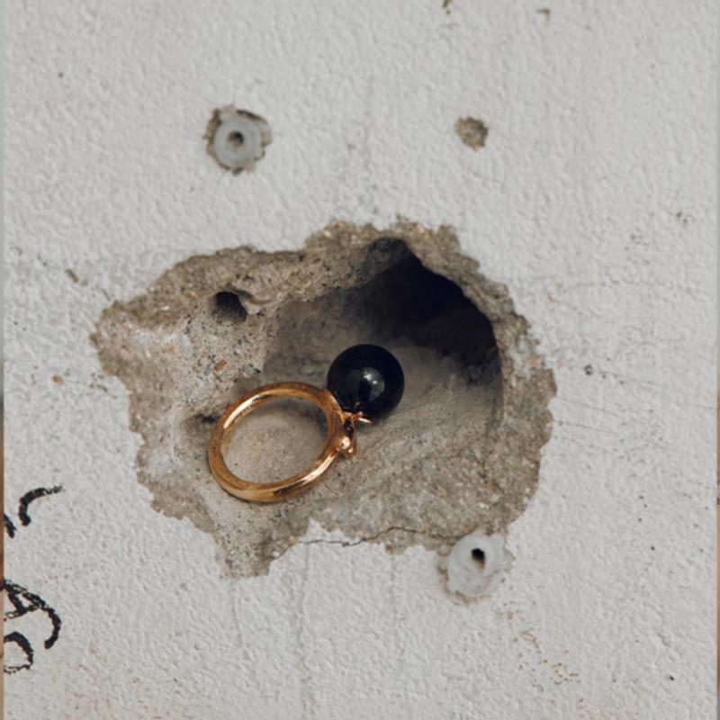 

JOY GRYSON Flutter Silhouette Onyx Ring JS2ARO06 GOLD