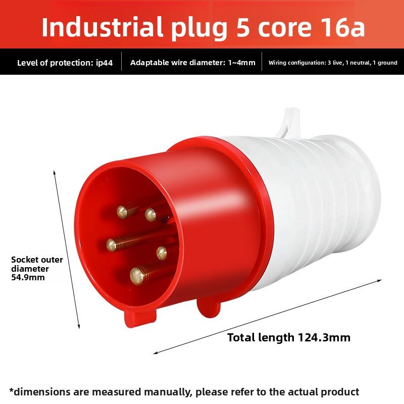 3/4/5PIN Car Connection Plug Adapter Main Plug Hook Up Site Adapter Mains Hook Up Site Socket Adapter 16A Caravan Motorhome