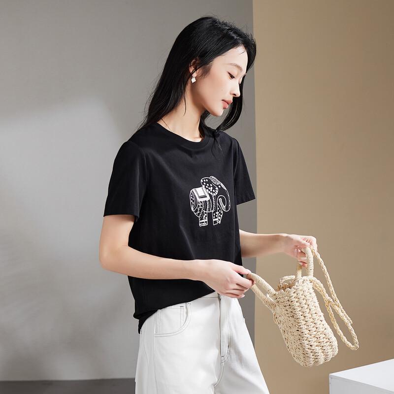 SOFSIL 2026 Women s Cartoon Print T-Shirt XL чёрный