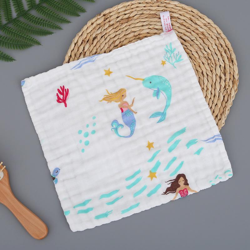 Infant & Child 100% Cotton 6-Layer High-Density Gauze Towel