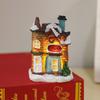 Christmas micro landscape mini luminous small house tabletop ornament Christmas tree ornament children's small gift