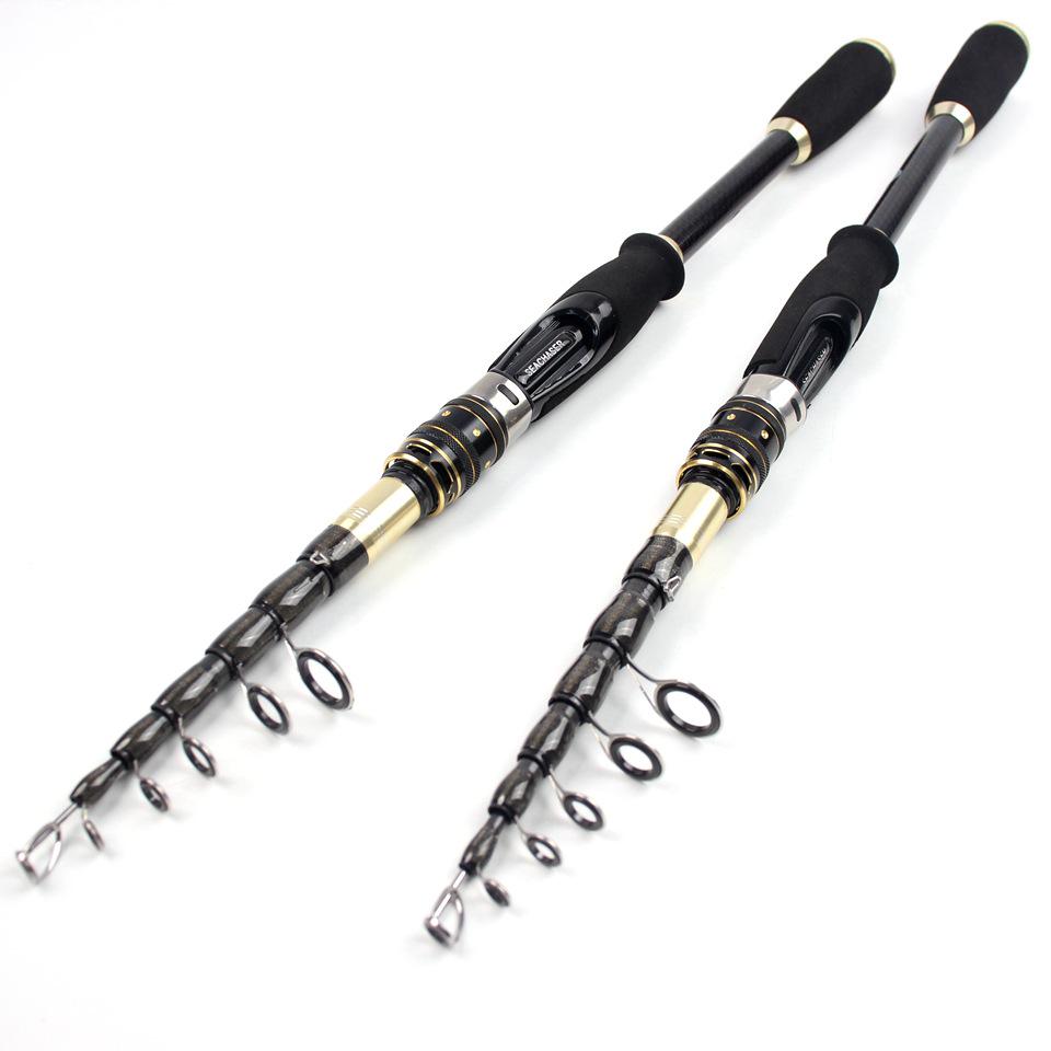 2.1m Carbon Fiber Ultra-Light Sea Fishing Rod - High-Strength, Portable, Hard Rod for Travel