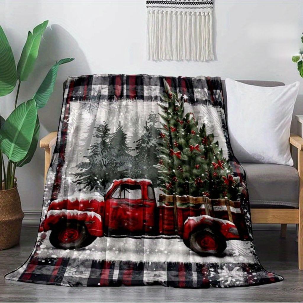 Romantic Gift Throw Blanket For Wife Inspirational Love Quote Red Rose Pattern Home Decor Ornament Blanket