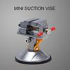 Mini-Saugnapf-Schraubstock-Bankklemme, universeller Tisch-Schraubstock, Vakuumbasis, um 360 Grad schwenkbar, für Heimwerker