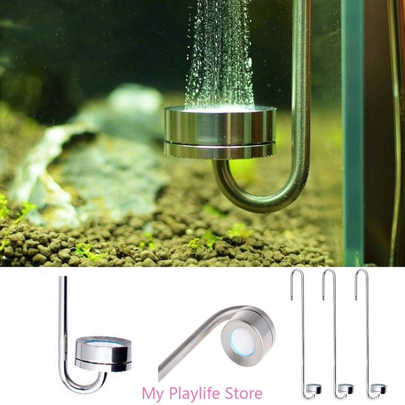 Stainless Steel CO2 Diffuser for Aquarium Hydroponics Planted Tanks Easy to Install Fish Tanks Atomizer