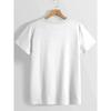European Size Crew Neck T-Shirt - Fashionable Womens Print T-Shirt - Casual Polyester Fabric With Round Neckline