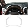 3x Dashboard Trument Strips Decor Cover Bezels for Ford F150 2015- White