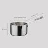 304 Stainless Steel Milk Pot for Heating, Oil, Butter, Melting, Sugar Boiling, and Sauce Making.