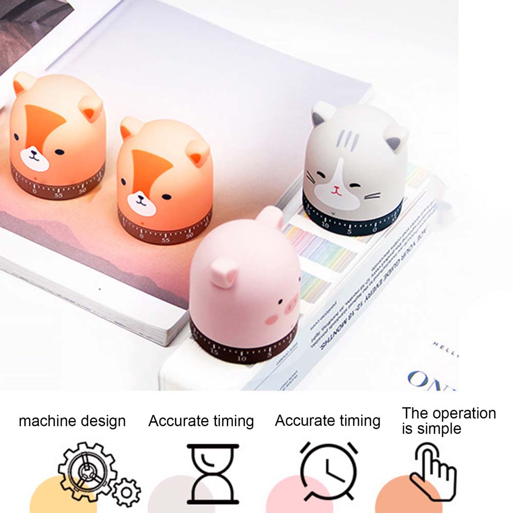 Mechanischer Niedlicher Hausdusche Arbeitszimmer Haushalt Wecker Zeiterinnerung Küchentimer Kochwerkzeug