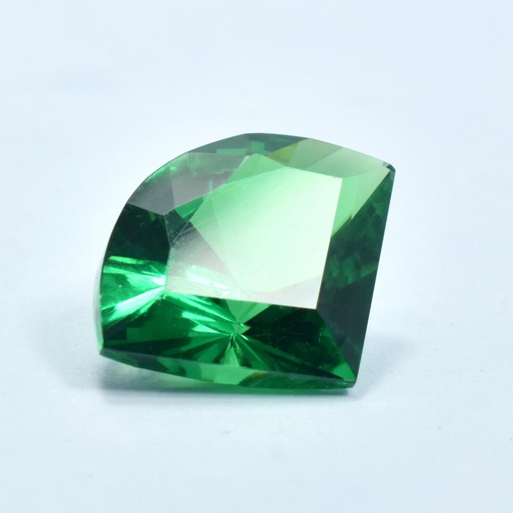 Ring Size Green Tourmaline NATURAL 10.30 Ct Fancy Cut Loose Gemstone CERTIFIED SAW-5