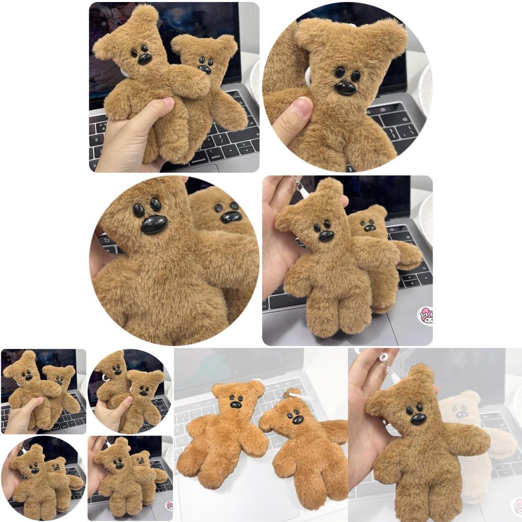 Adorable Teddy Bear Hanging Pendant High-quality Plush Material 15cm Size