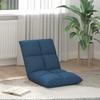 Adjustable Footstool Blue Fabric