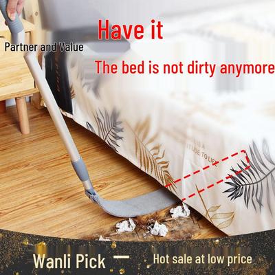 Washable Under-Bed Dust Cleaning Feather Duster - No Shedding