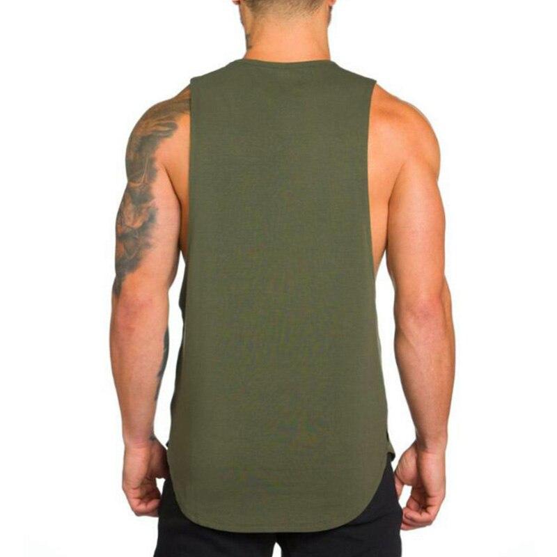 Do The Work  Summer Bodybuilding Fitness Workout Gym Sports Mens Letter Printed Fashion Casual Breathable O-neck Pure Cotton Vest