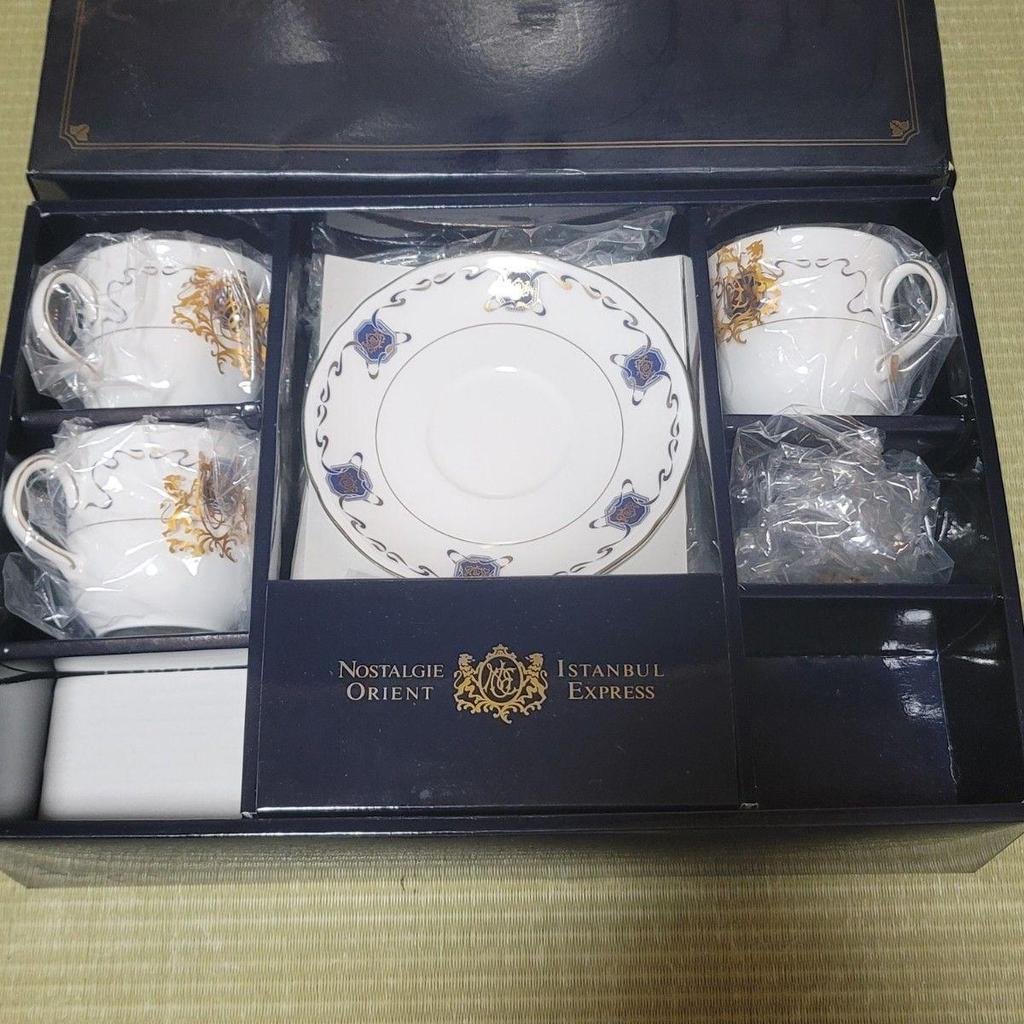 Used Free shipping! Orient Express Cup Saucer ORIENT EXPRESS NOSTALGIE ISTANBUL Momoyama Pottery