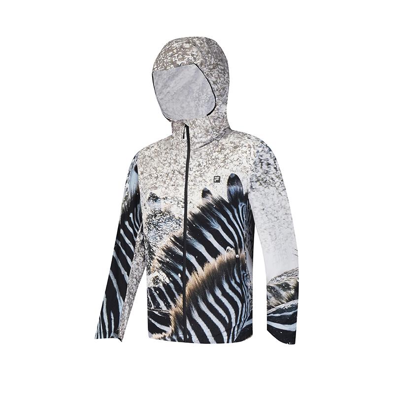 New FILA X BBC EARTH Jacket Men's All Over Print A11M437714FZA