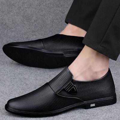 Herren Atmungsaktive Lederschuhe Schwarz Weiches Leder Weiche Sohle Frühling Und Herbst Mann Herren Business Formell Hochzeitskleidung Freizeitschuh