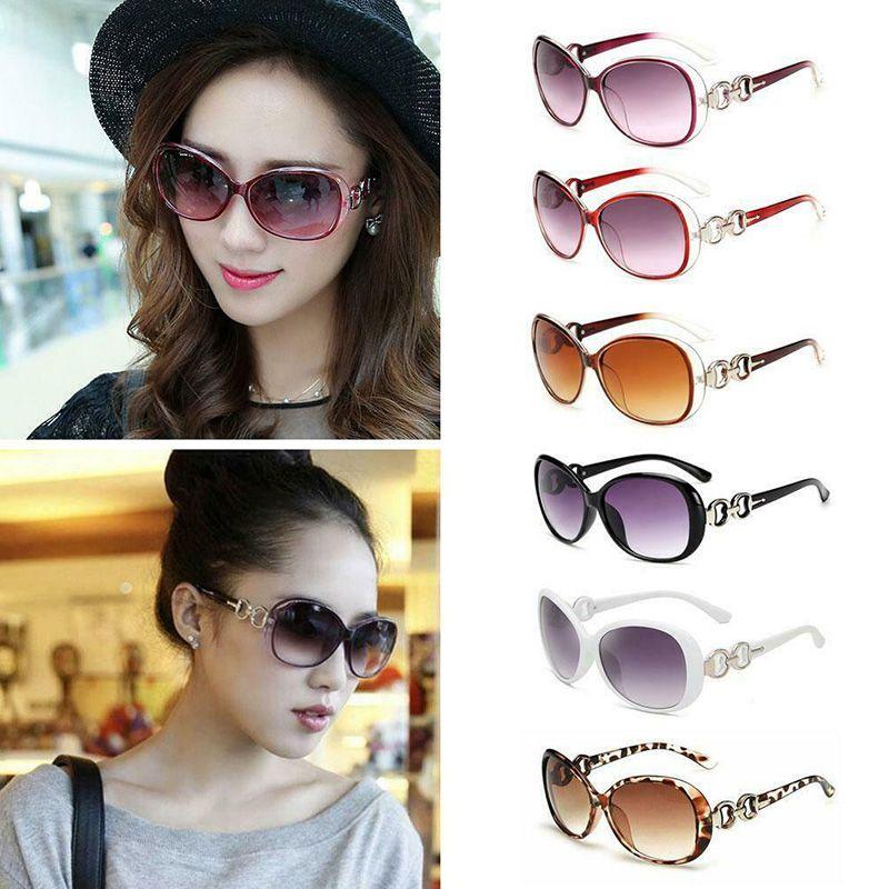 Vintage Women's Retro Shades Sunglasses With Oversized Design And Uv400 Protection