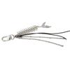 Multifunctional Alloy Fish Tail Pendant With Metal Chains And Tassels For Key Holder Earphone Hanger Or Bag Decoration