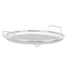 Stainless Steel Fruit Basket Double Handles Metal Mesh Drain Round Tray for Snacks Fruits Vegetables