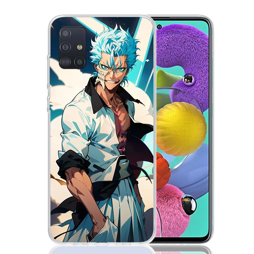 Grimmjow 6 Bleach Phone Case For Samsung Galaxy A52 A32 A22 A12 A02S A50S A30S A51 A31 AA71 Note 20 Ultra 10 S10 Plus Galaxy A52