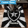 Custom Name Botafogo Emblem Rug Game Carpet, Floor Mat for Bedroom Living Room Entryway Rug, Home Decor Idea Gift for Christmas birthday