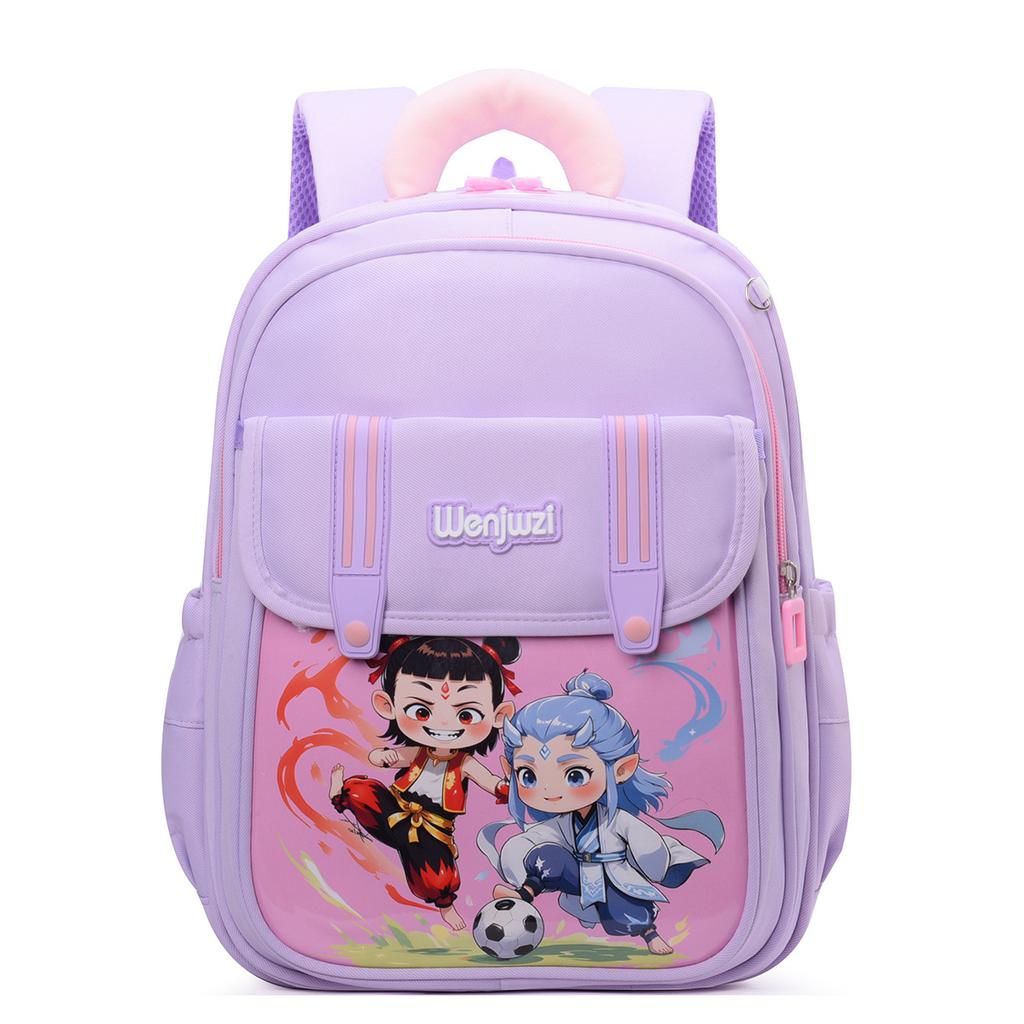 Schoolbag1011 New Elementary School Bag Female Sweet and Cute Cartoon Backpack Grades 1-1 Large Capacity Children's School Bag